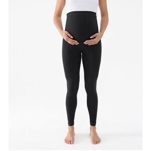 Maternity Leggings Belly Support For Women Pregnancy Pants New Navy BLUE XL